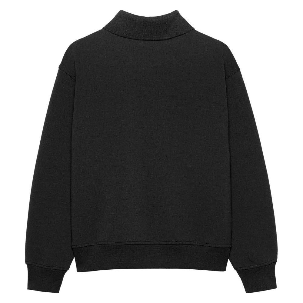 Polo Collar Monogram Sweater Zwart 1 Polo Collar Monogram Sweater Zwart 1