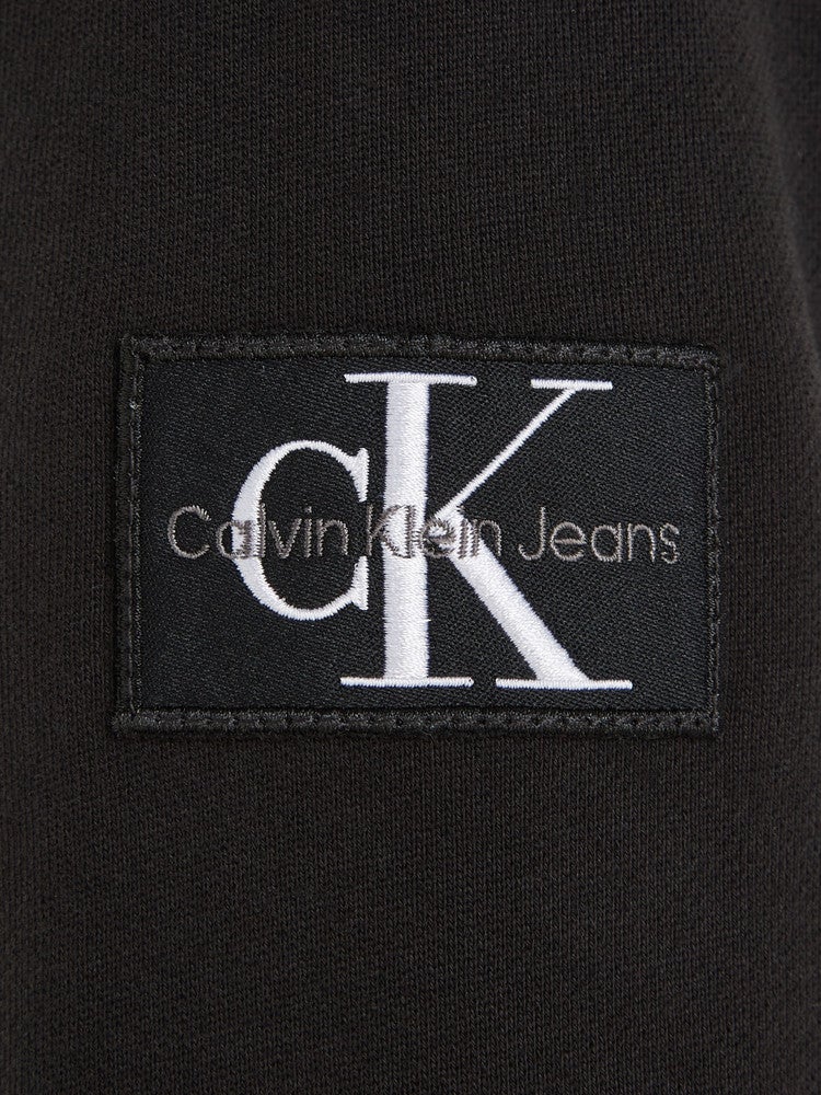 Badge Rib Hoodie Zwart 1 Badge Rib Hoodie Zwart 1