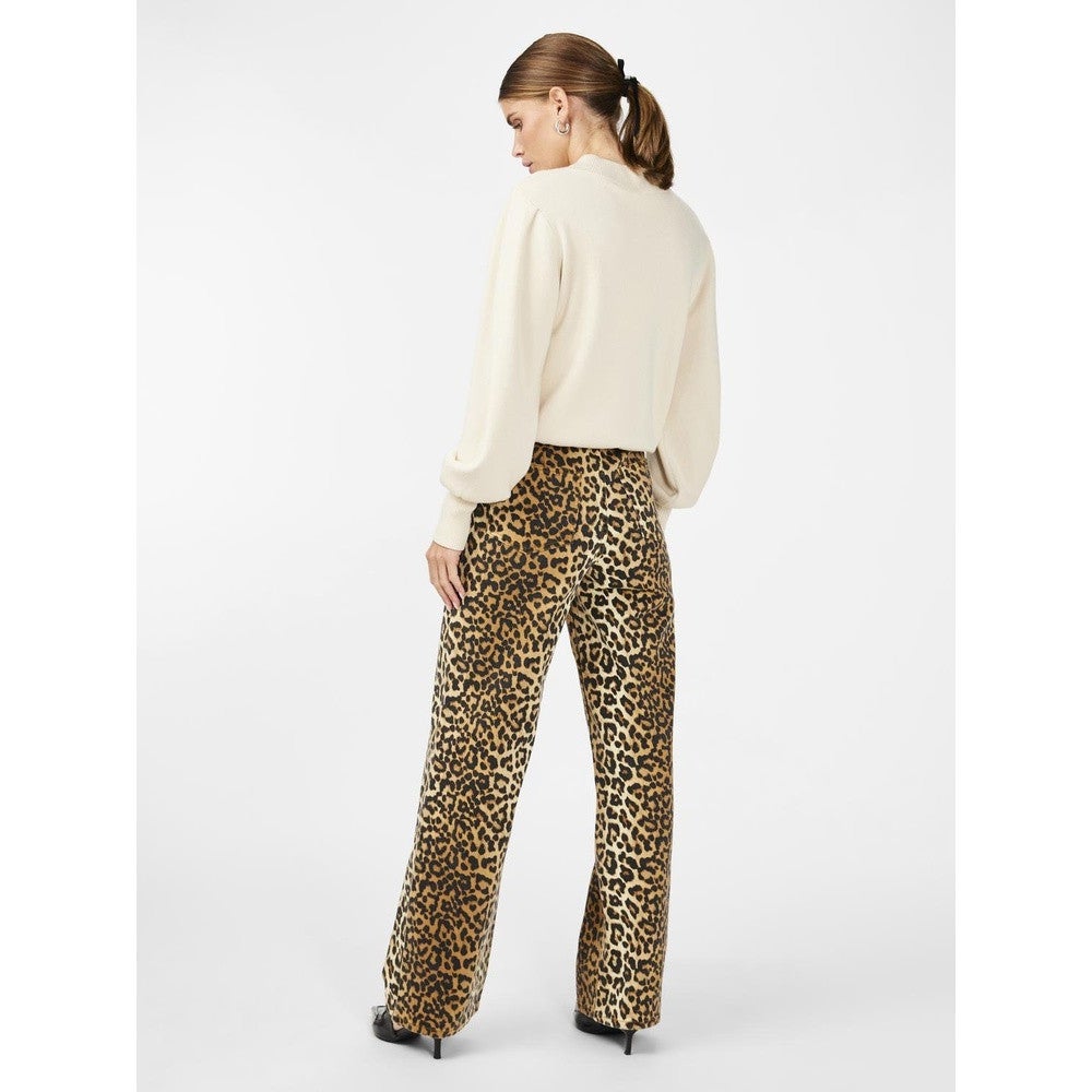 Yasleonora HW Denim Jeans Bruin 1 Yasleonora HW Denim Jeans Bruin 1