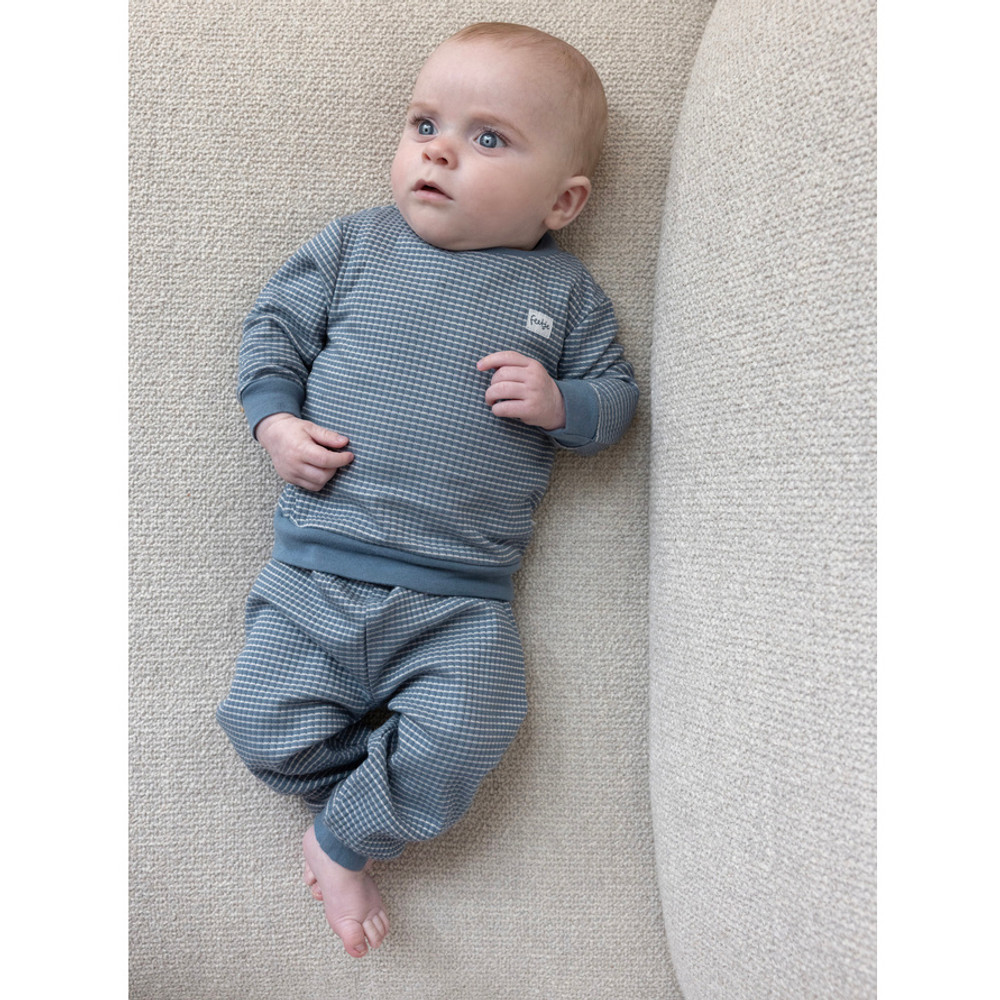 Pyjama Wafel Basic ijsblauw Blauw Pyjama Wafel Basic ijsblauw Blauw