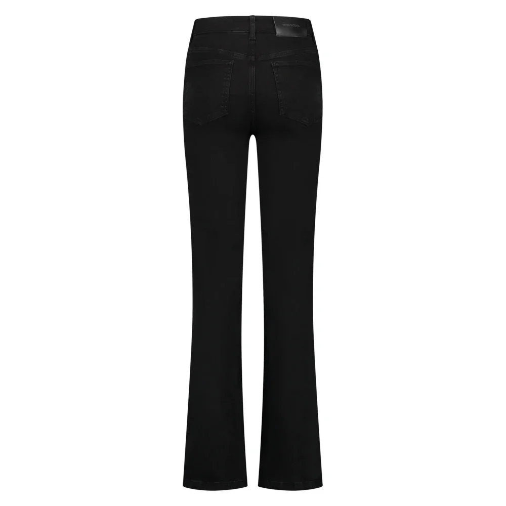 Bella Button Flared Jeans Zwart 1 Bella Button Flared Jeans Zwart 1