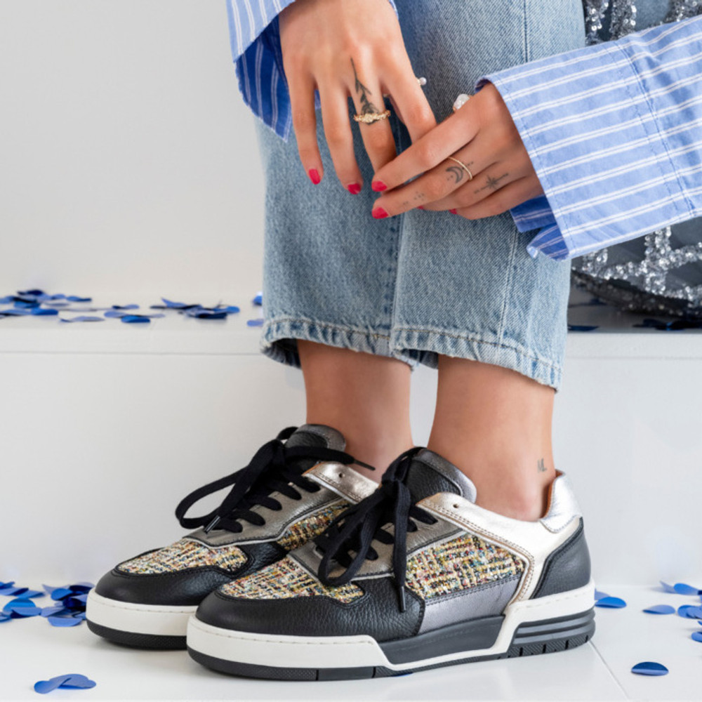 Rugby tweed Zwart 1 Rugby tweed Zwart 1