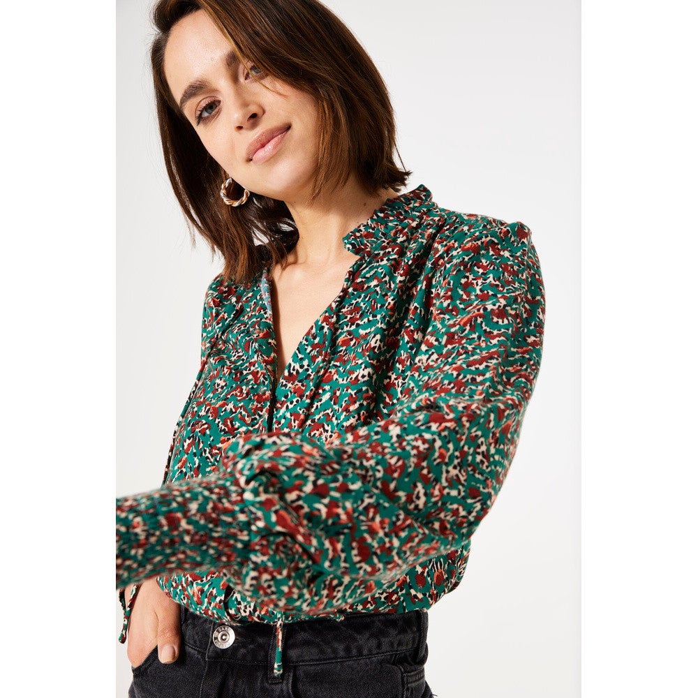 Blouse T40230 Groen Blouse T40230 Groen