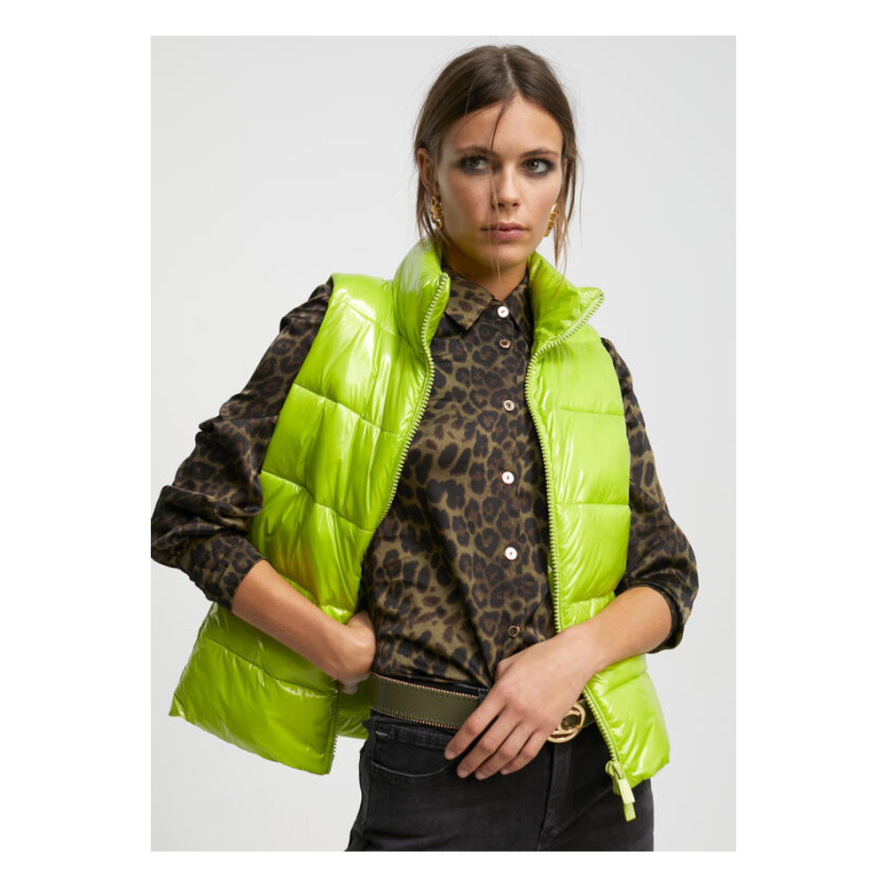 Korte Gewatteerde Bodywarmer Groen Korte Gewatteerde Bodywarmer Groen