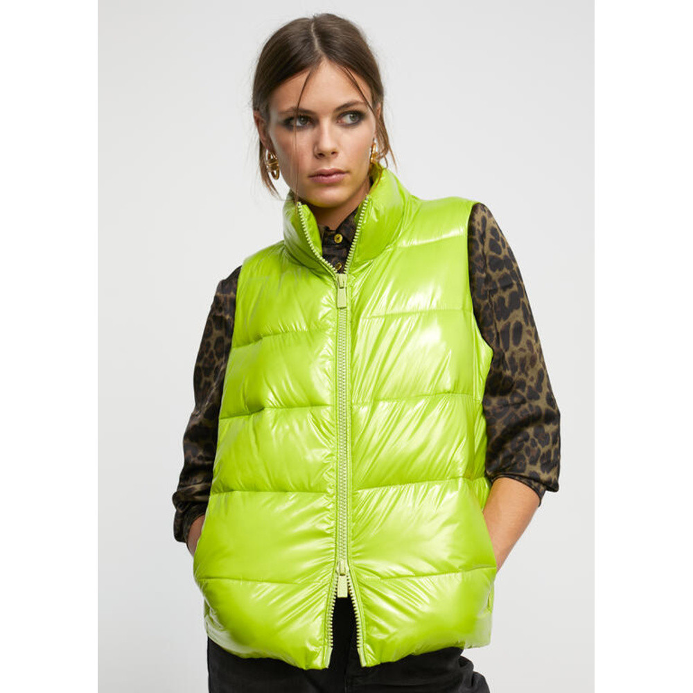 Korte Gewatteerde Bodywarmer Groen Korte Gewatteerde Bodywarmer Groen