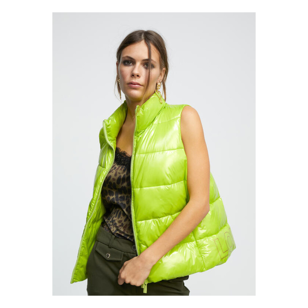 Korte Gewatteerde Bodywarmer Groen Korte Gewatteerde Bodywarmer Groen