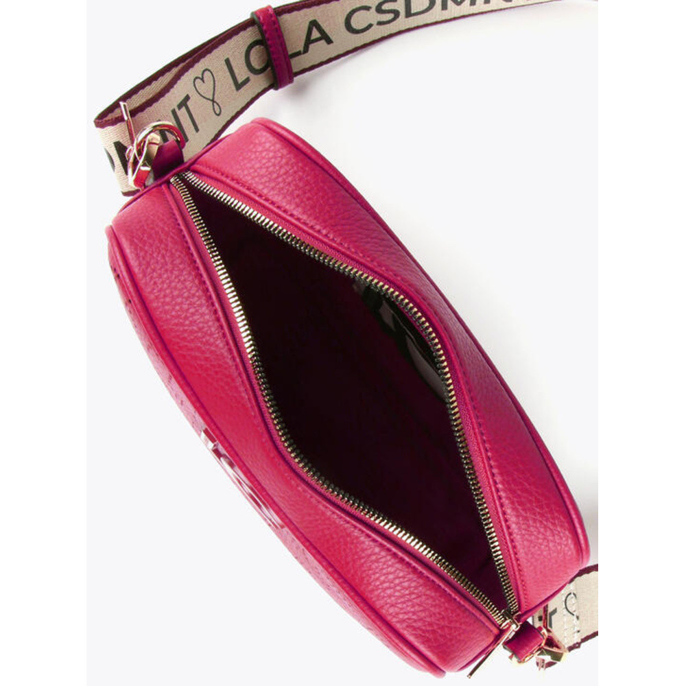 Schoudertas Met Gestanst Monogram Roze Schoudertas Met Gestanst Monogram Roze