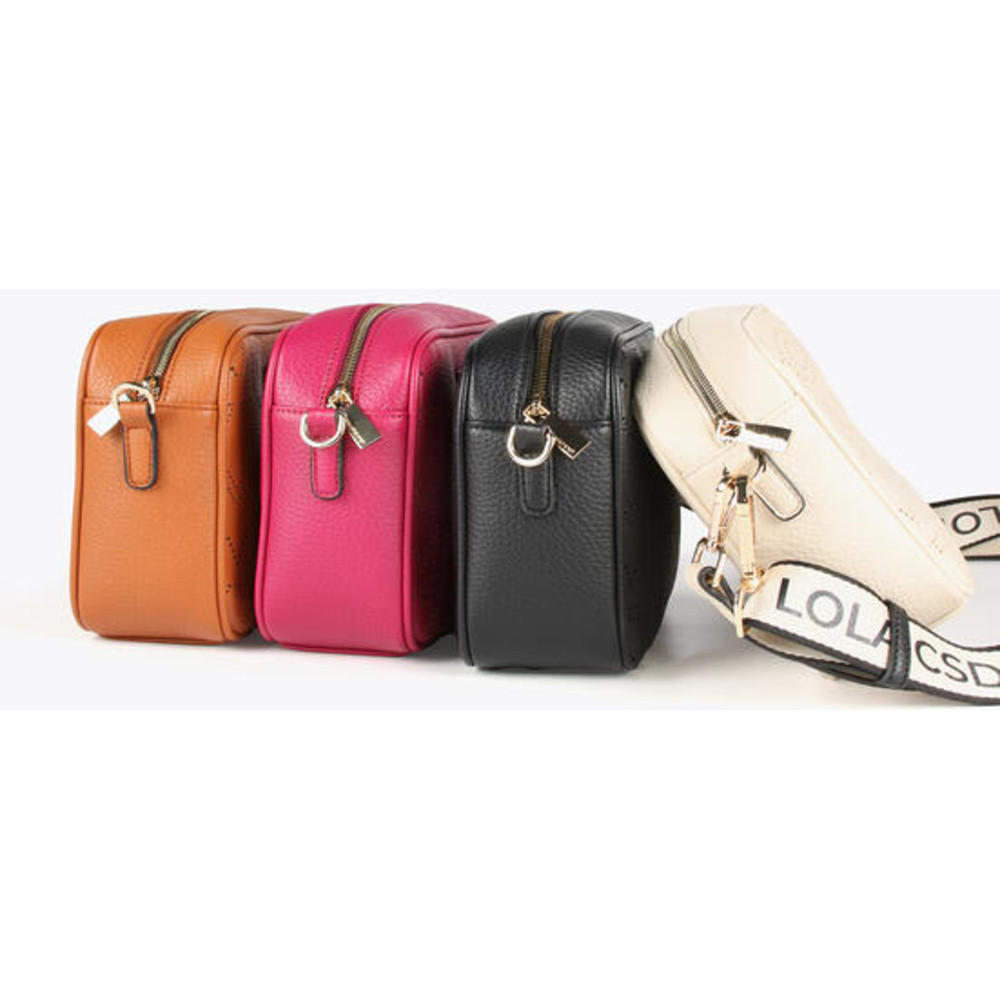 Schoudertas Met Gestanst Monogram Roze Schoudertas Met Gestanst Monogram Roze