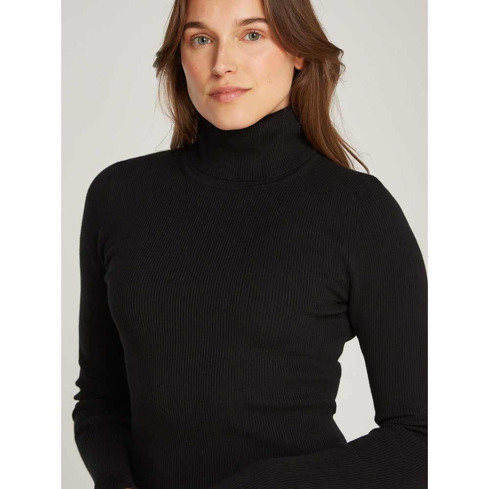 Tight Sweater Dress Zwart KL Tight Sweater Dress Zwart KL