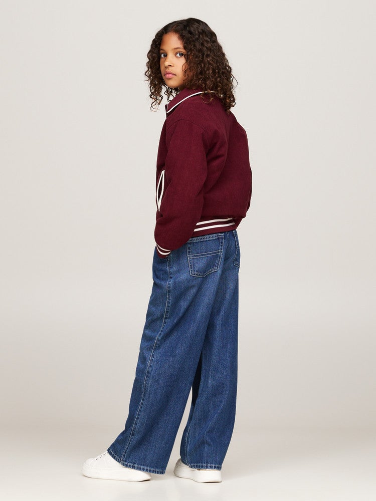 Varsity Bomber Jacket Rood Varsity Bomber Jacket Rood