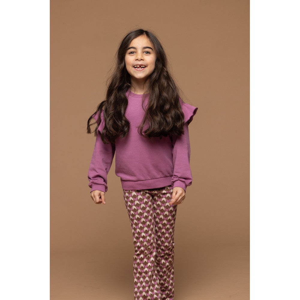 Little ruffle sweater Paars Little ruffle sweater Paars