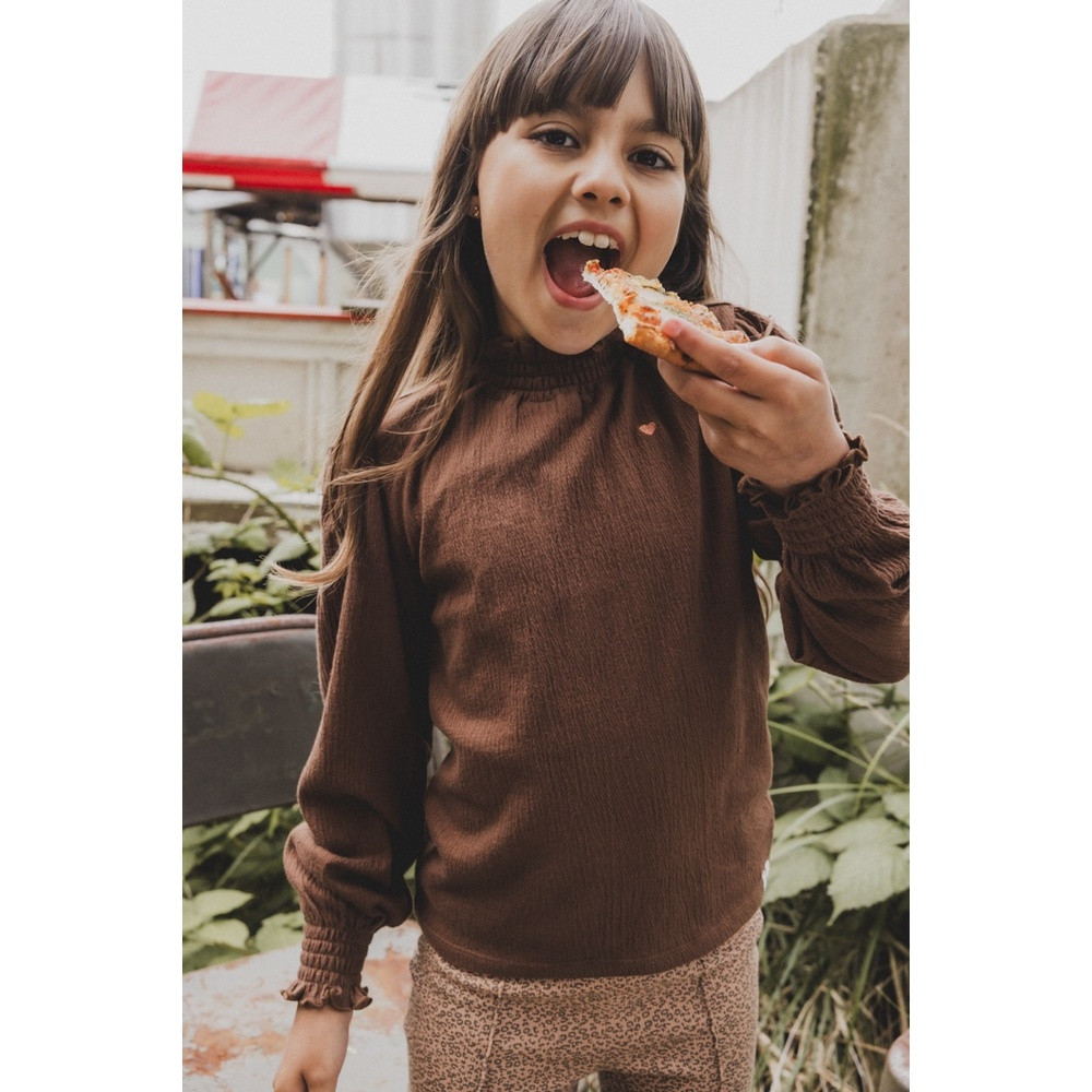 Little crinkle T-shirt Bruin 1 Little crinkle T-shirt Bruin 1