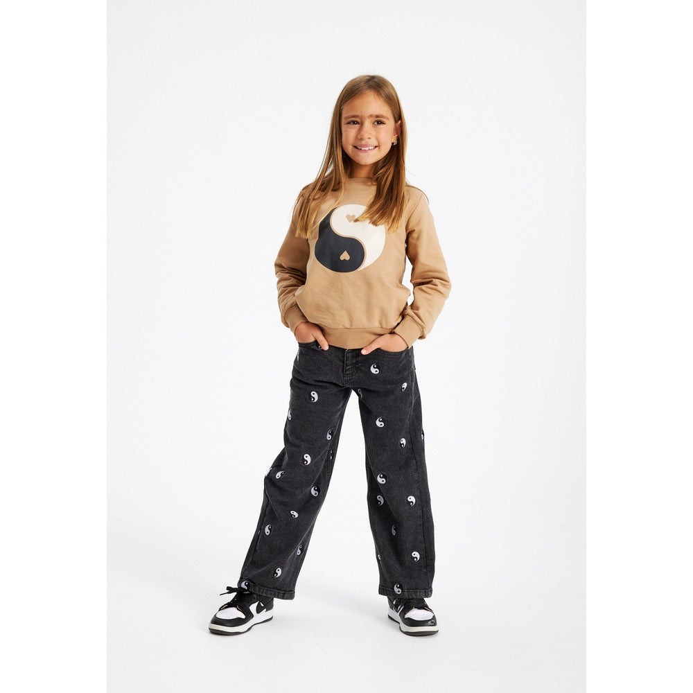 Lykke Wide Jeans Zwart 1 Lykke Wide Jeans Zwart 1