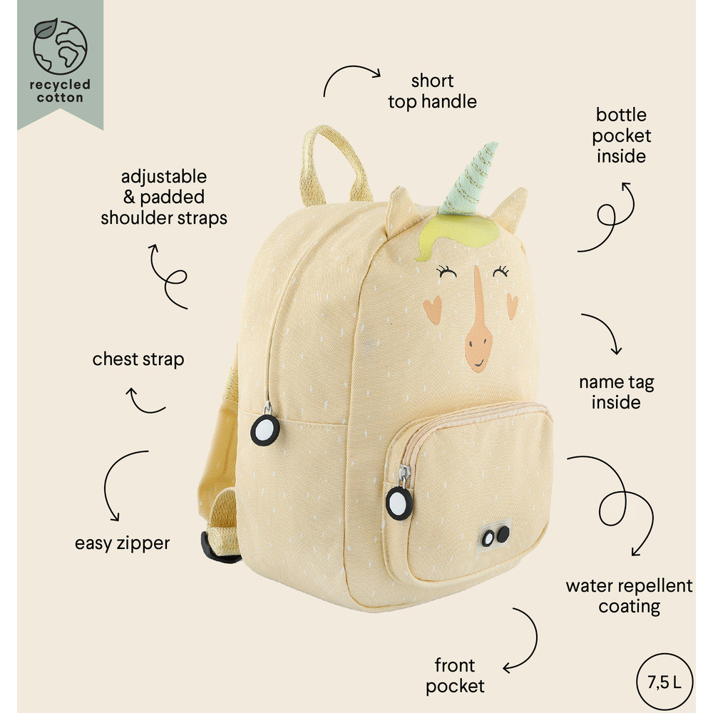 Mrs. Unicorn Rugzak Beige Mrs. Unicorn Rugzak Beige