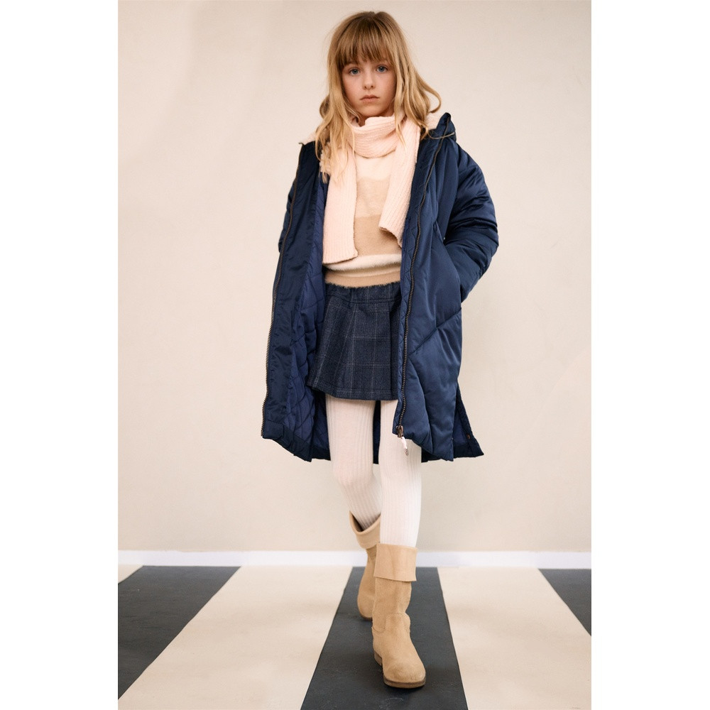 Beetle Long Hooded Jacket Blauw Beetle Long Hooded Jacket Blauw