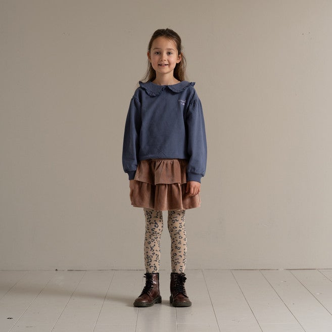 Balloon Collar Sweater Donker Blauw Balloon Collar Sweater Donker Blauw