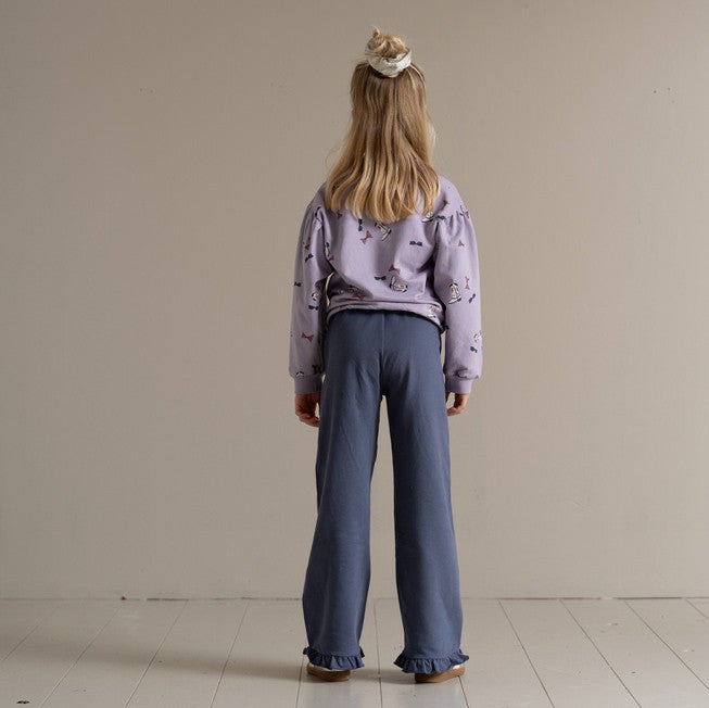 Classic Ruffled Pants Donker Blauw Classic Ruffled Pants Donker Blauw