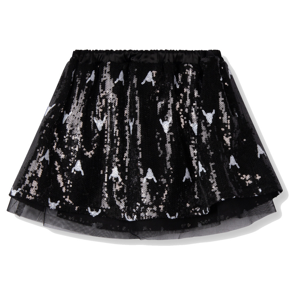 Kids woven sequins bull skirt Zwart 1 Kids woven sequins bull skirt Zwart 1