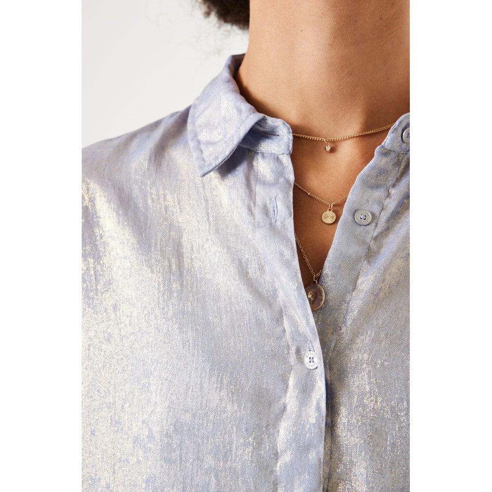 Blouse U40034 Licht Blauw Blouse U40034 Licht Blauw