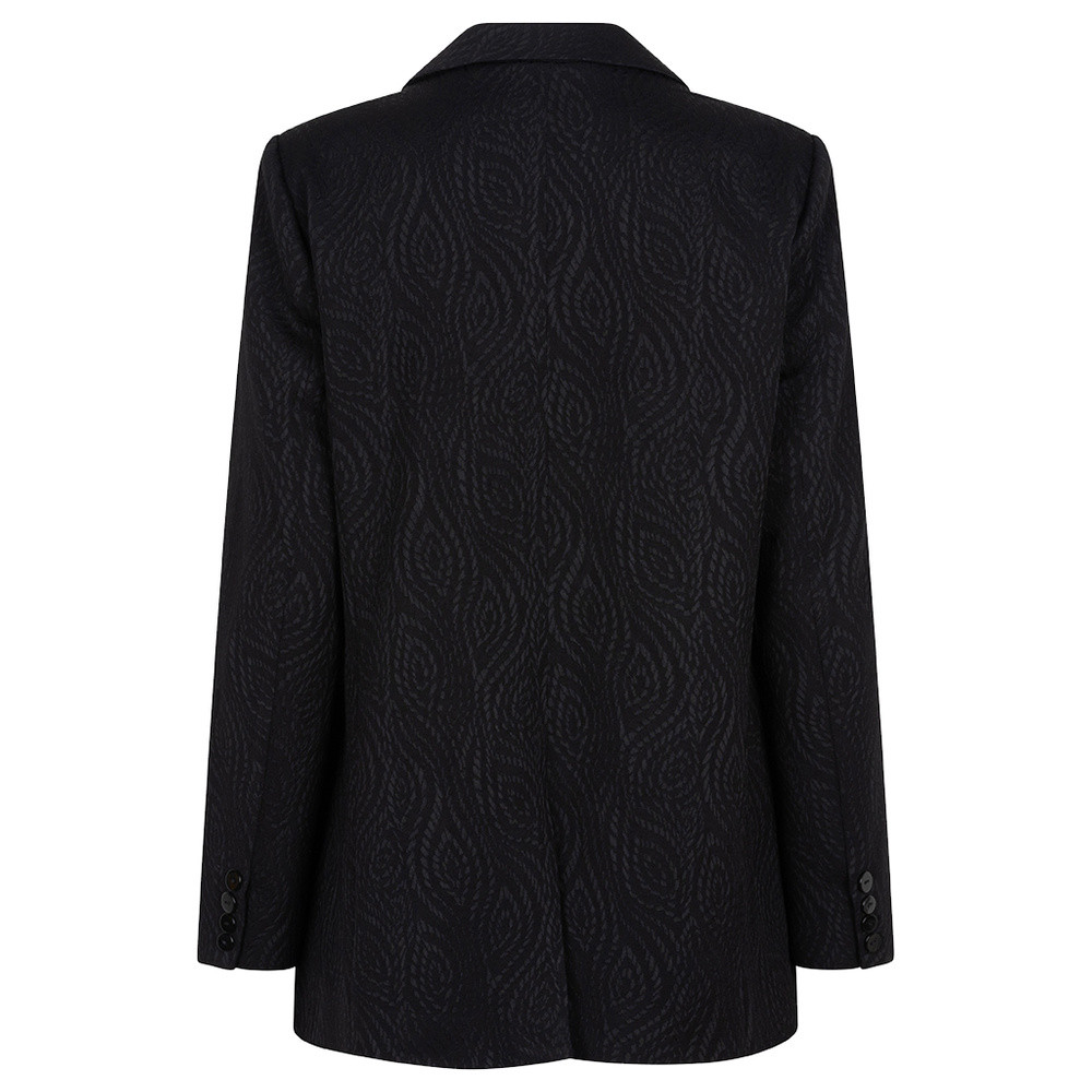 Blazer jacquard stretch Zwart 1 Blazer jacquard stretch Zwart 1