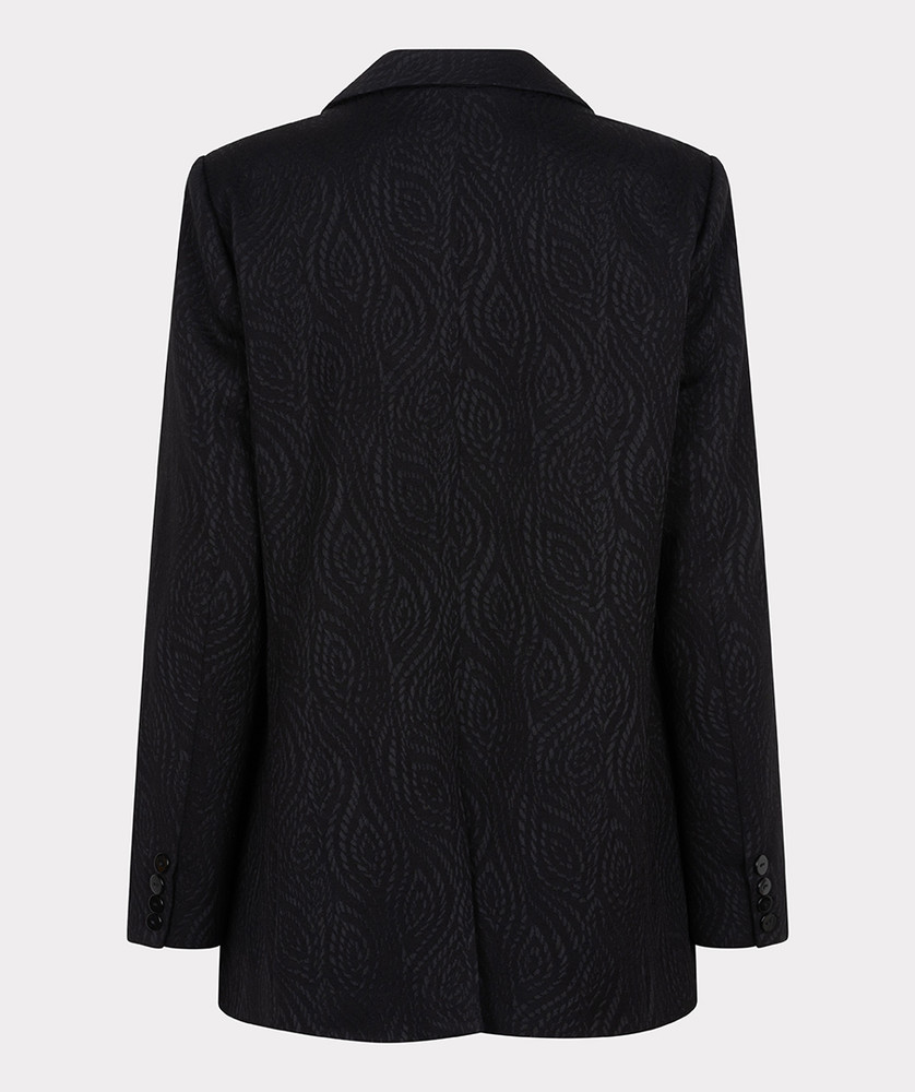 Blazer jacquard stretch Zwart 1 Blazer jacquard stretch Zwart 1