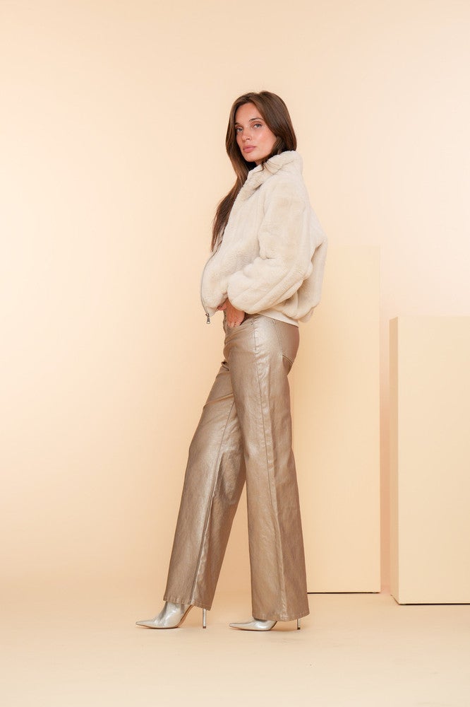 Jeans coated wide Goud KL Jeans coated wide Goud KL