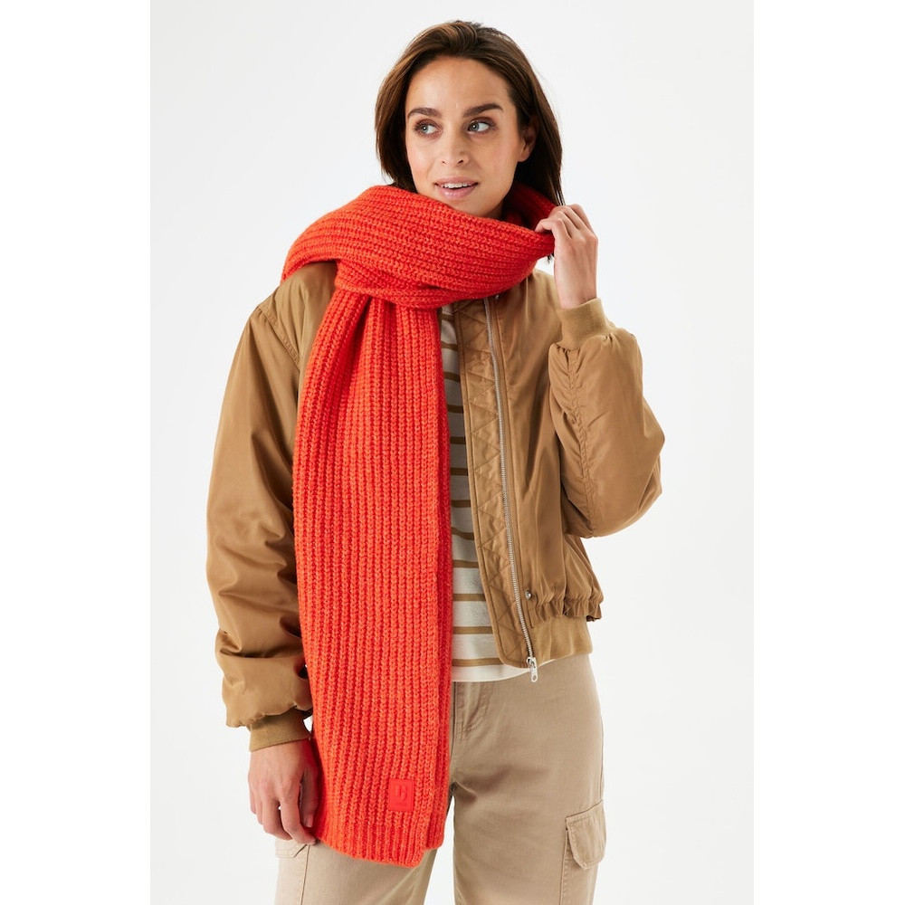 Knit Scarf U40131 Rood Knit Scarf U40131 Rood