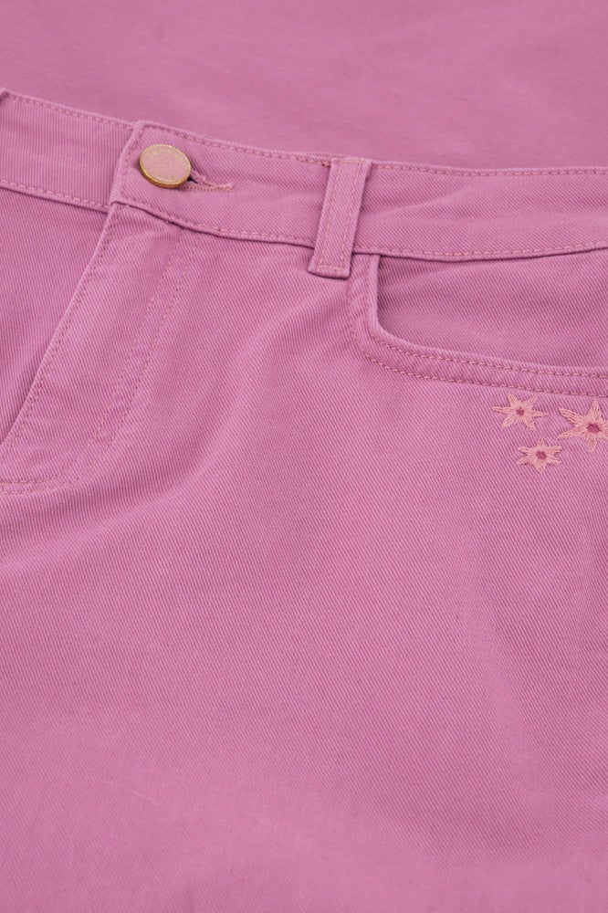Eva Flare Jeans Roze Eva Flare Jeans Roze