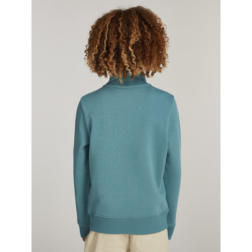 Monogram Mini Badge Half Zip Sweater Groen Monogram Mini Badge Half Zip Sweater Groen