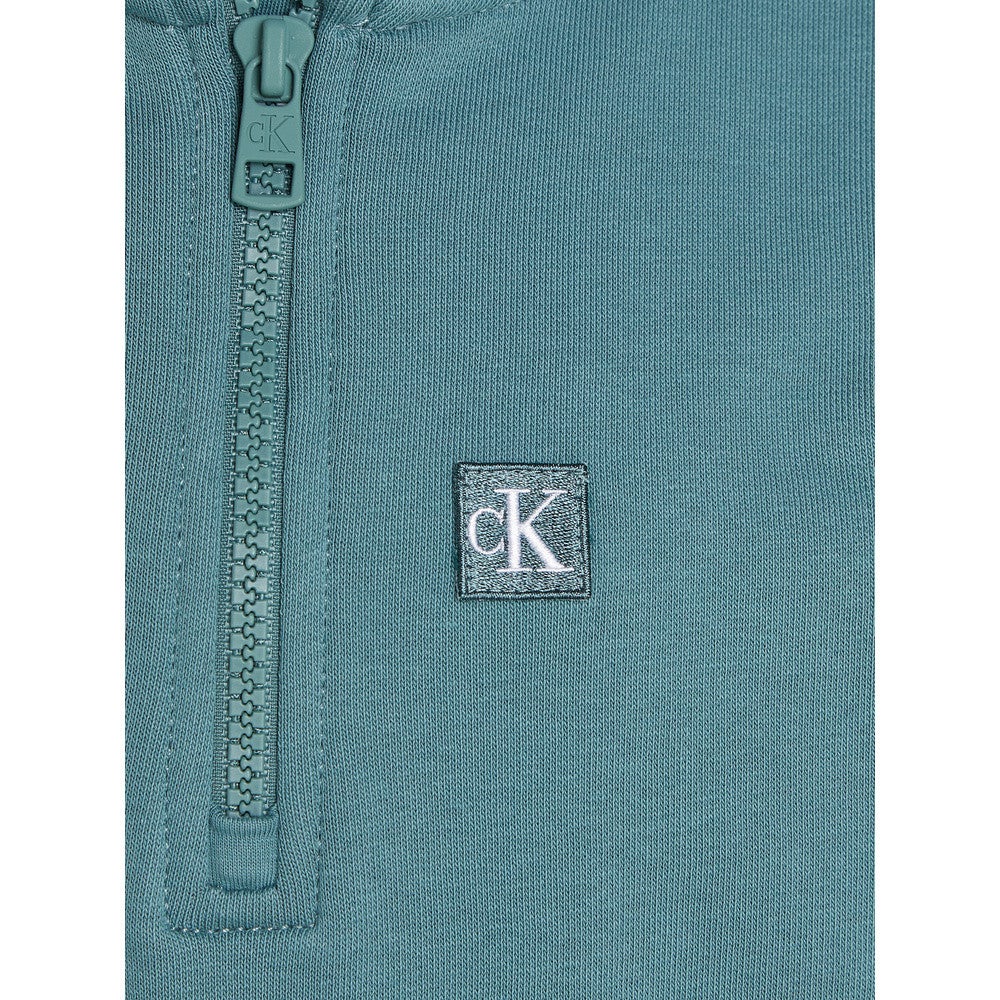 Monogram Mini Badge Half Zip Sweater Groen Monogram Mini Badge Half Zip Sweater Groen
