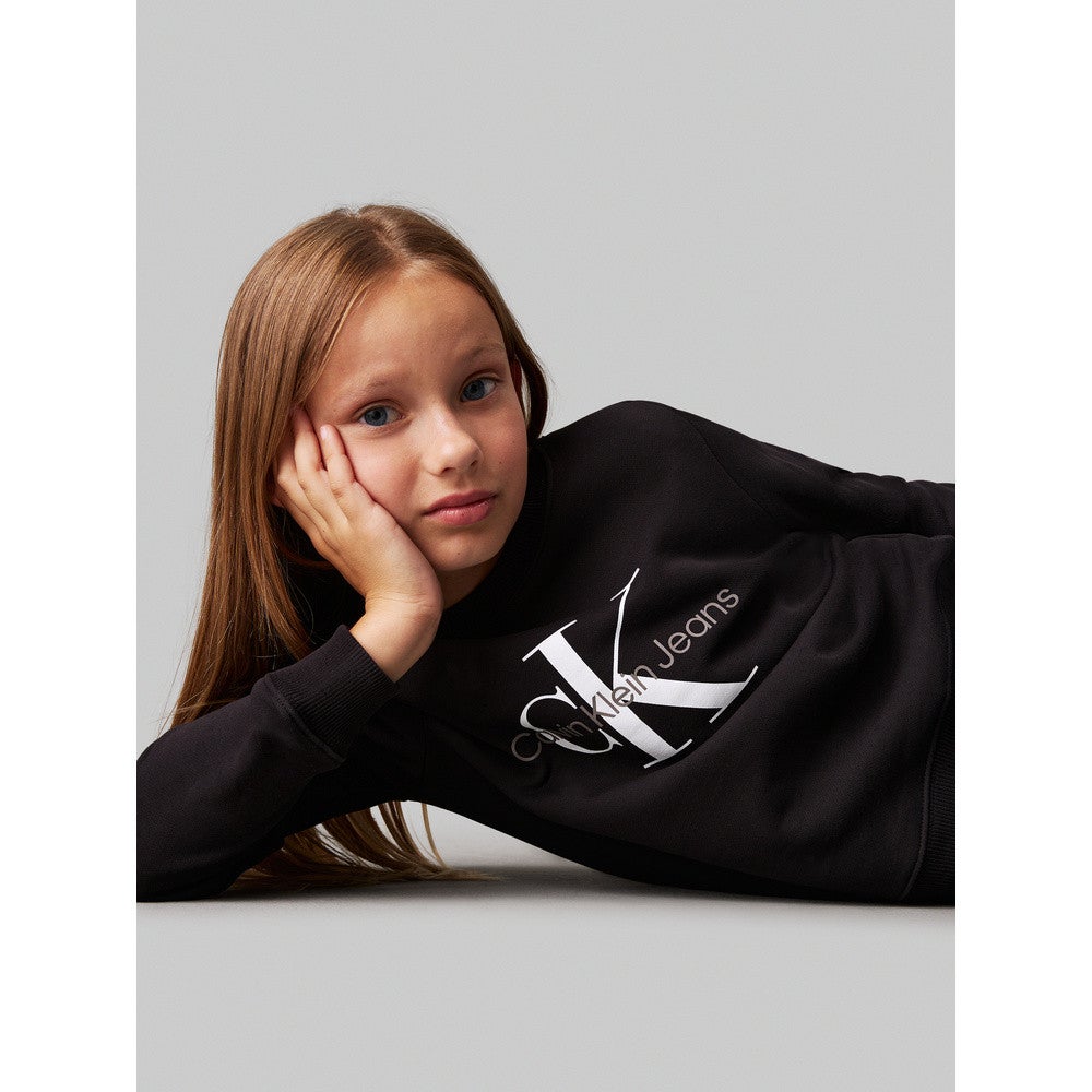 CK Monogram Terry Sweater Zwart 1 CK Monogram Terry Sweater Zwart 1