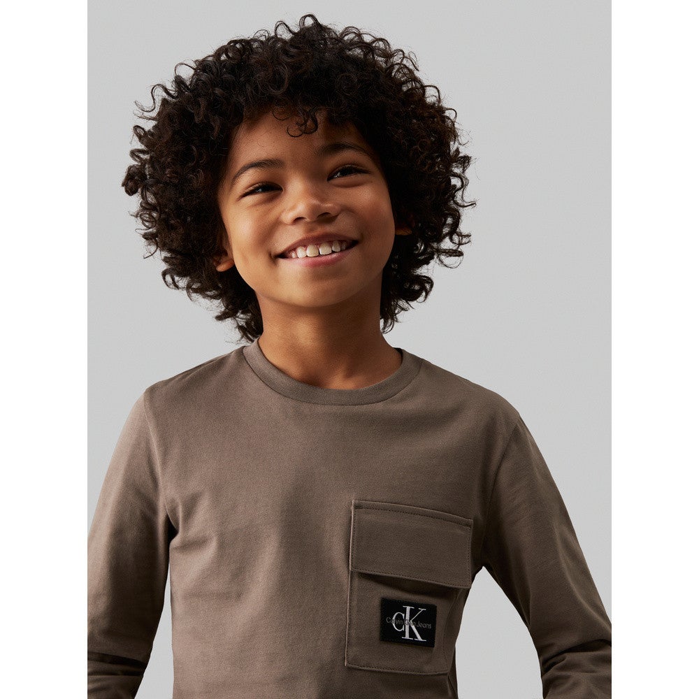 Badge Reg Long Sleeve T-shirt Grijs Badge Reg Long Sleeve T-shirt Grijs