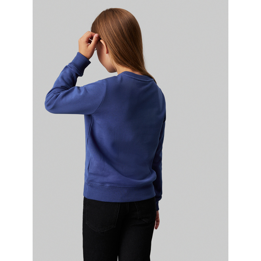 CK Monogram Terry Sweater Blauw CK Monogram Terry Sweater Blauw