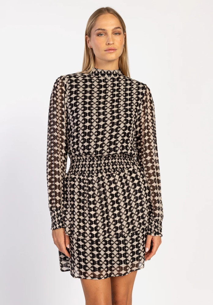 GABRY IKAT DOT VIS 515 Zwart 1 GABRY IKAT DOT VIS 515 Zwart 1