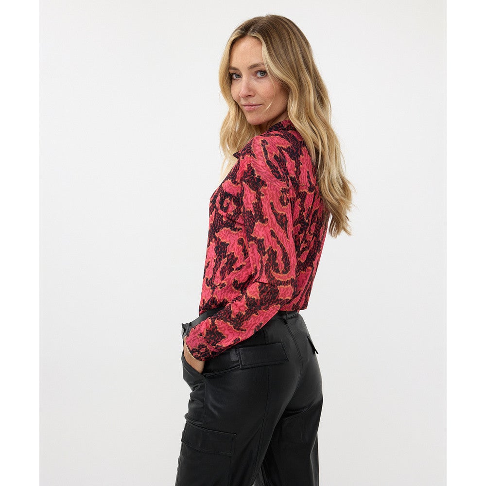 Blouse mesh Masterpiece Rood Blouse mesh Masterpiece Rood