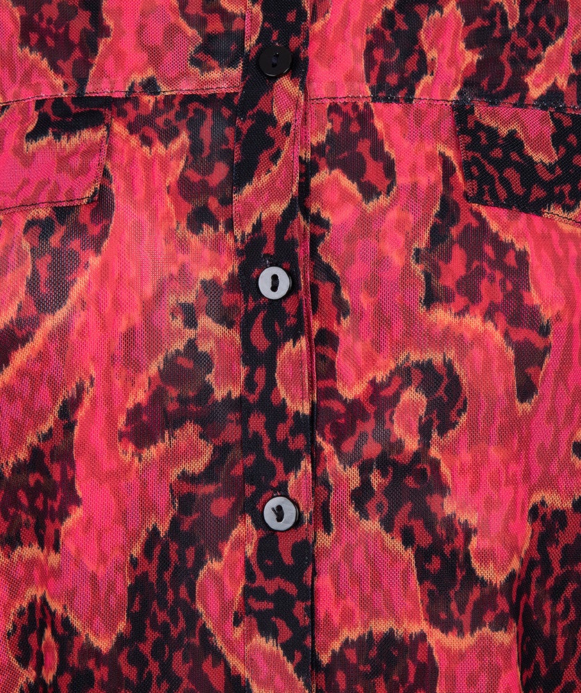 Blouse mesh Masterpiece Rood Blouse mesh Masterpiece Rood