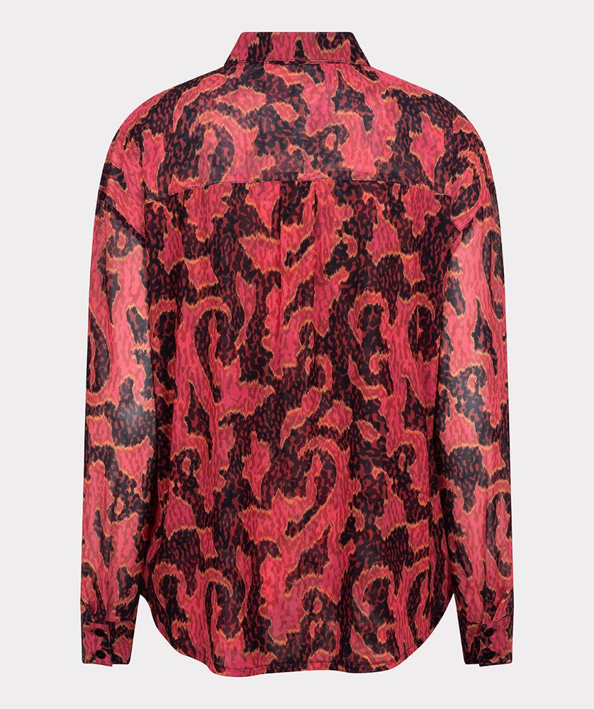 Blouse mesh Masterpiece Rood Blouse mesh Masterpiece Rood