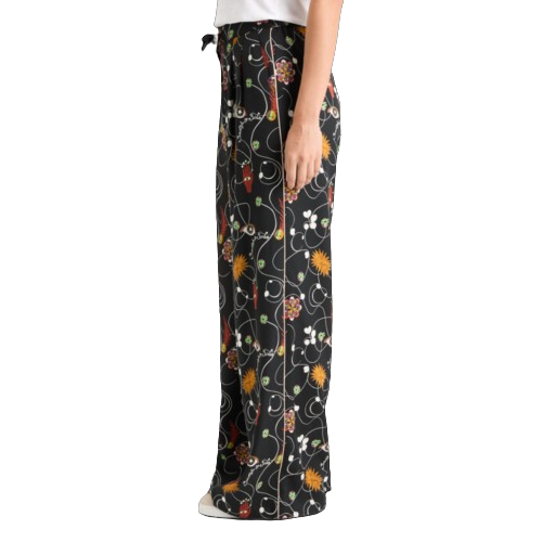 Eleni Wide Leg Pyjama Pant Zwart 1 Eleni Wide Leg Pyjama Pant Zwart 1