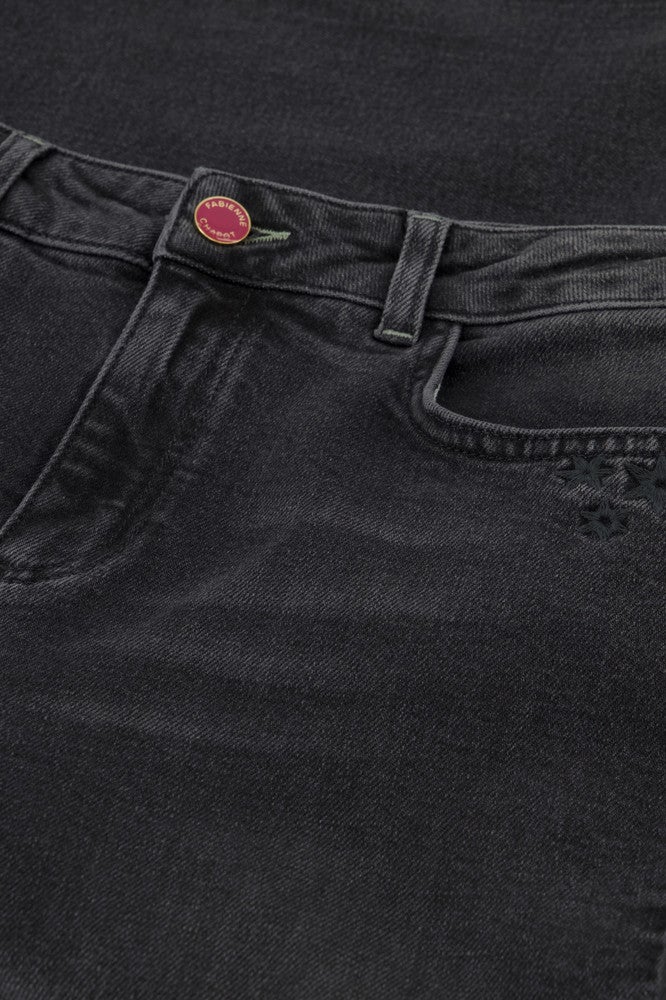 Eva Flare Jeans Antraciet Eva Flare Jeans Antraciet