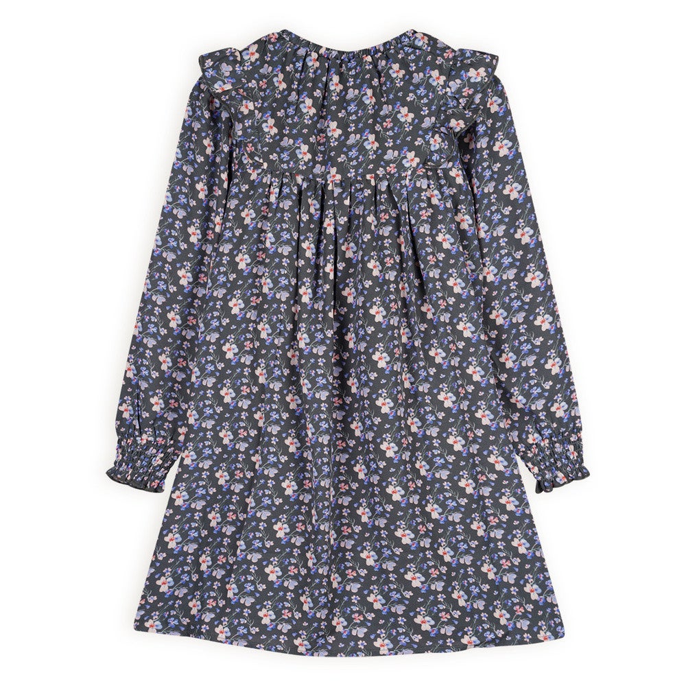 Maan AOP Watercolor dress with belt Grijs Maan AOP Watercolor dress with belt Grijs