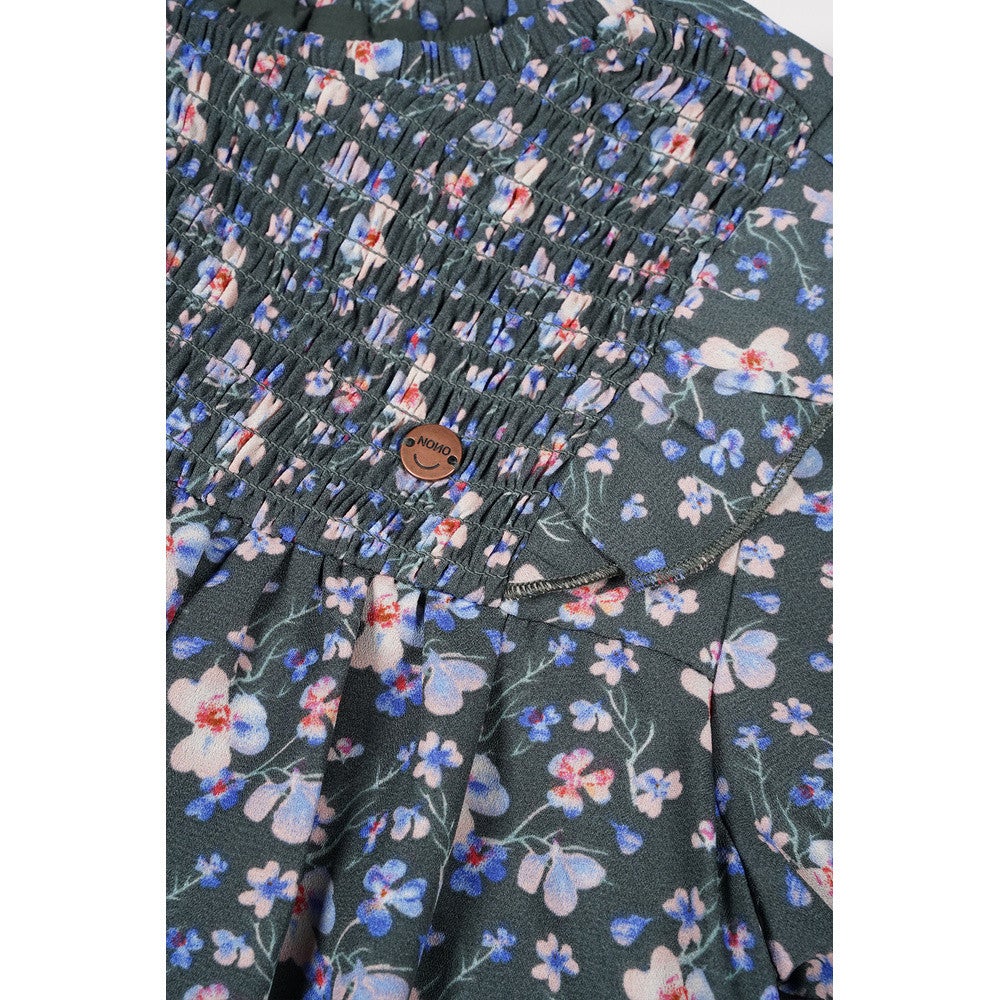 Maan AOP Watercolor dress with belt Grijs Maan AOP Watercolor dress with belt Grijs