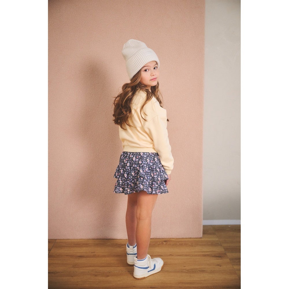 Neval AOP Ruffled Skirt Grijs Neval AOP Ruffled Skirt Grijs