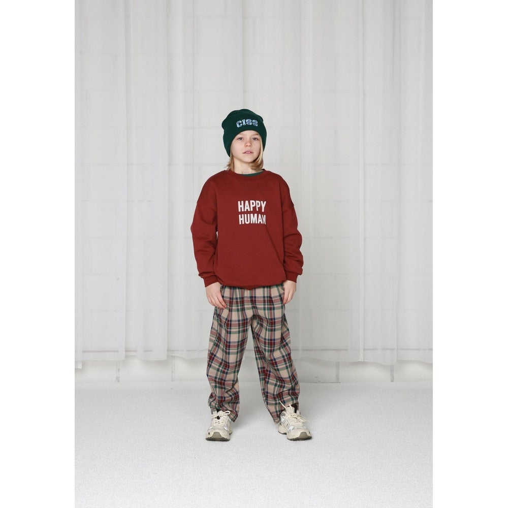 SWEATER HAPPY HUMAN Rood SWEATER HAPPY HUMAN Rood