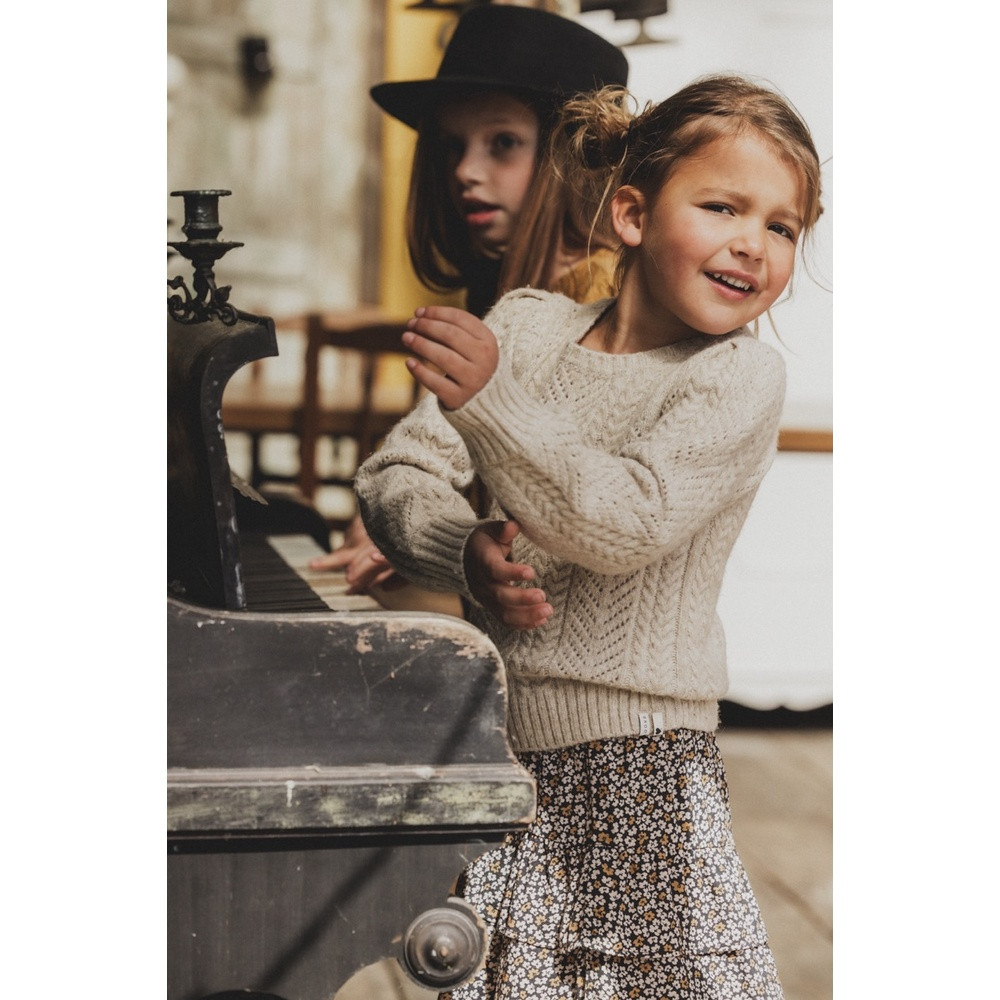 Little knitted pullover Ecru Little knitted pullover Ecru