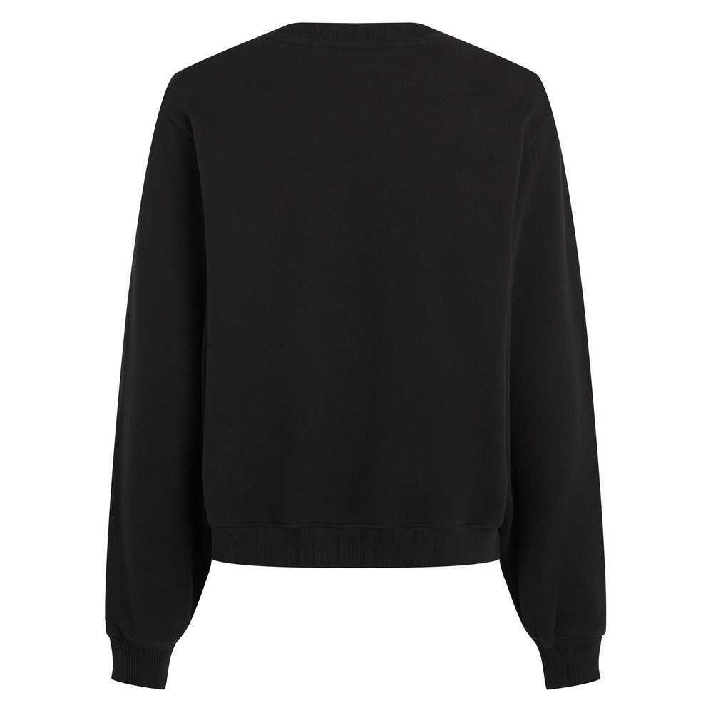 Chenille Monologo Crewneck Zwart KL Chenille Monologo Crewneck Zwart KL