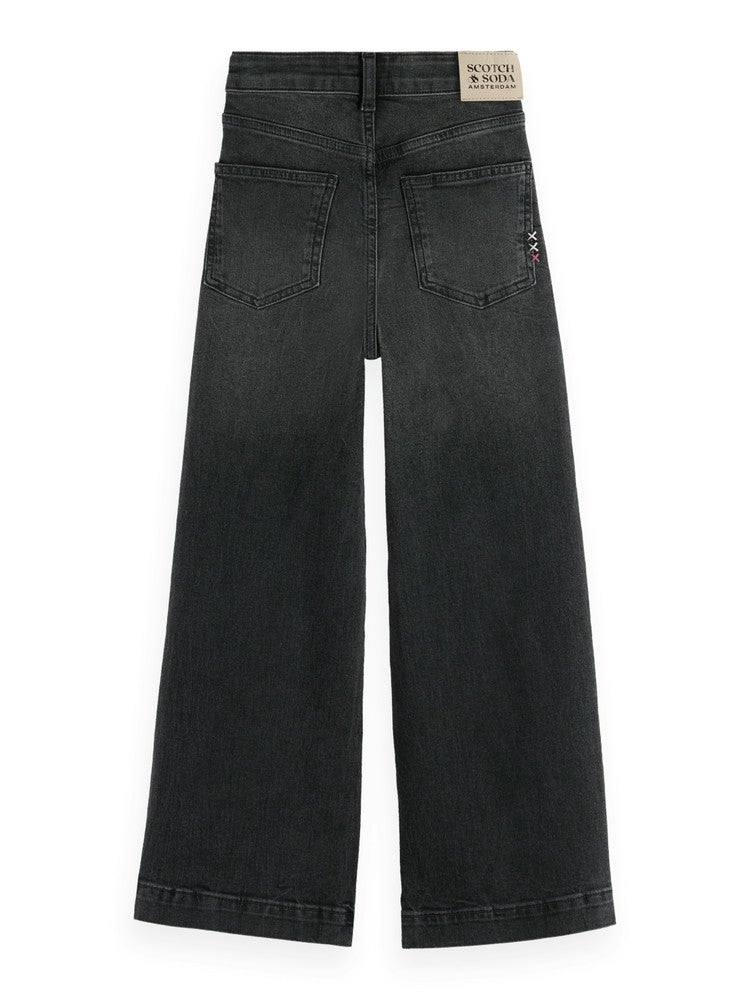 THE WAVE WIDE LEG JEANS - BLACK NIGHT Zwart 1 THE WAVE WIDE LEG JEANS - BLACK NIGHT Zwart 1
