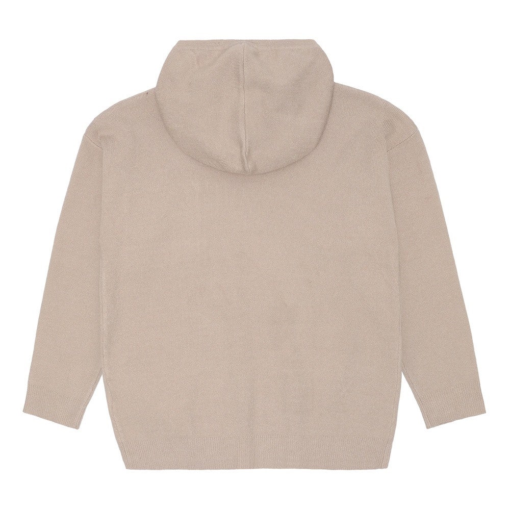 Larouse Knit Hoodie Beige Larouse Knit Hoodie Beige