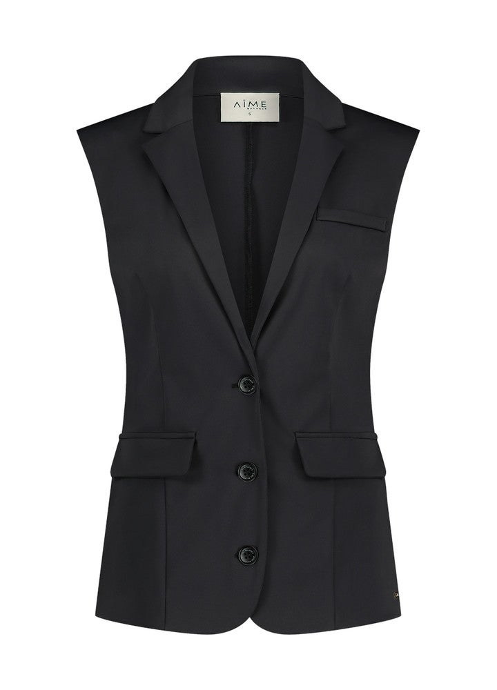 Vajen Gilet Zwart 1 Vajen Gilet Zwart 1