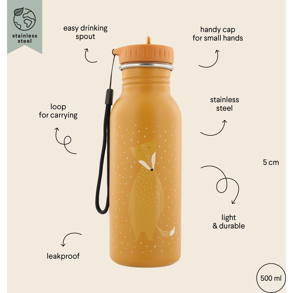 Mr. Fox Drinkfles RVS 500ML Oranje Mr. Fox Drinkfles RVS 500ML Oranje