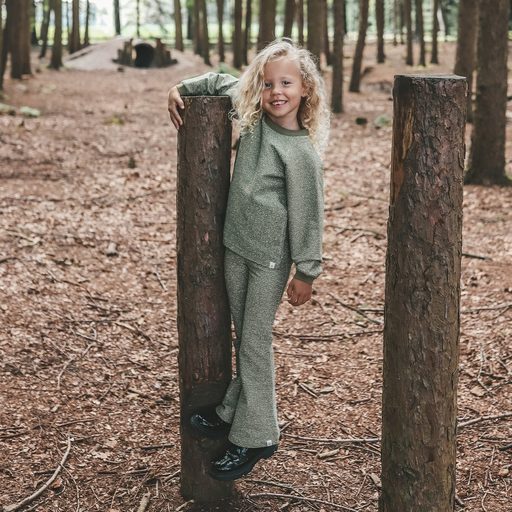 Glitter Flared Leggings Groen Glitter Flared Leggings Groen